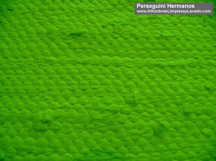 detalle alfombra verde
